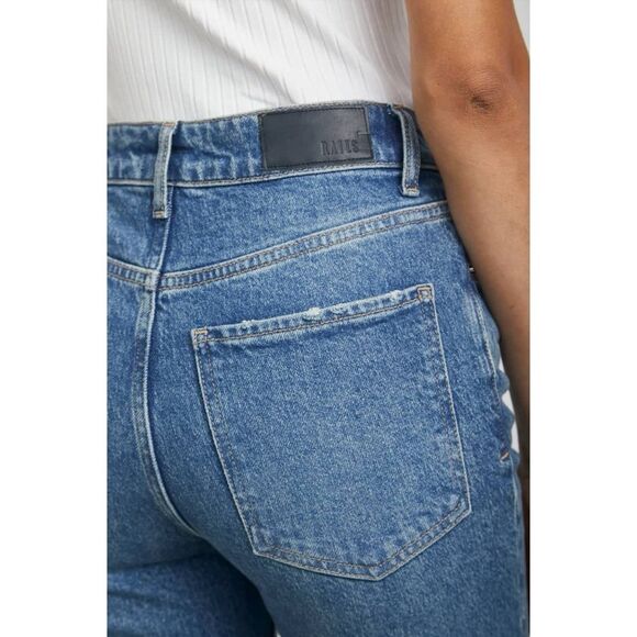 RAILS THE SUNSET HIGH RISE SLIM FLARE JEANS MAZARINE LET DOWN HEM SIZE 28 - Picture 5 of 14